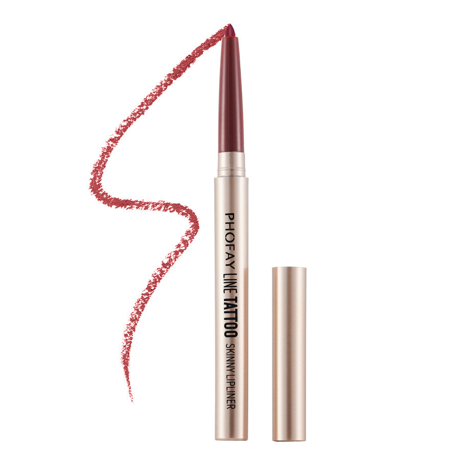 PHOFAY waterproof anti-fading lipliner 0.8g shade range front view