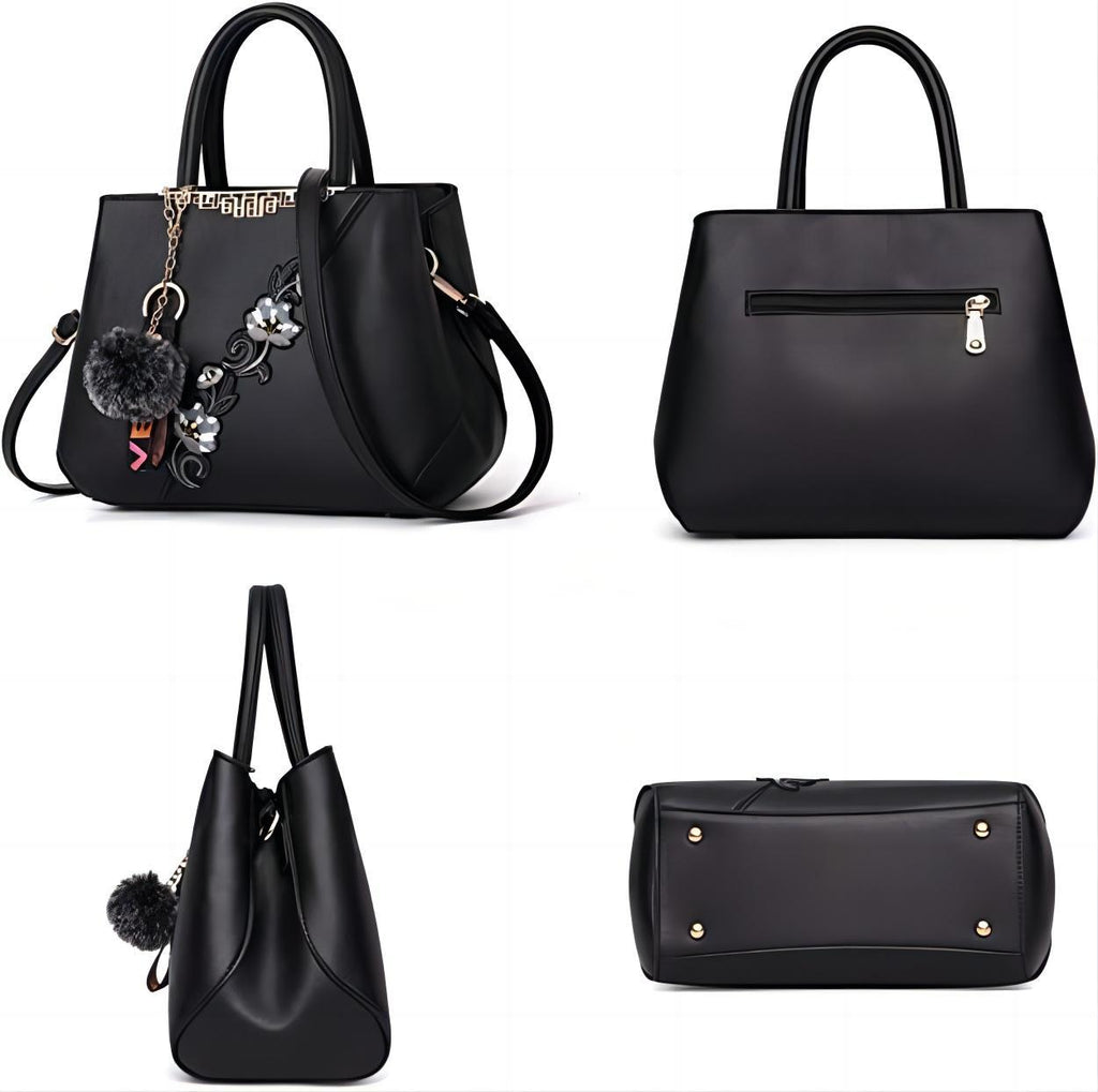 Kenike flower pattern crossbody bag interior view