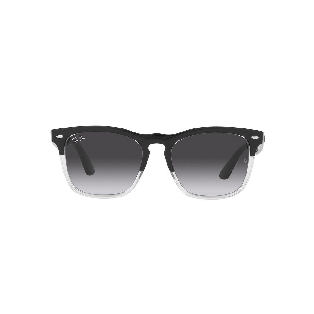 Ray-Ban 0RB4487 Steve square sunglasses black frame grey lens detail view