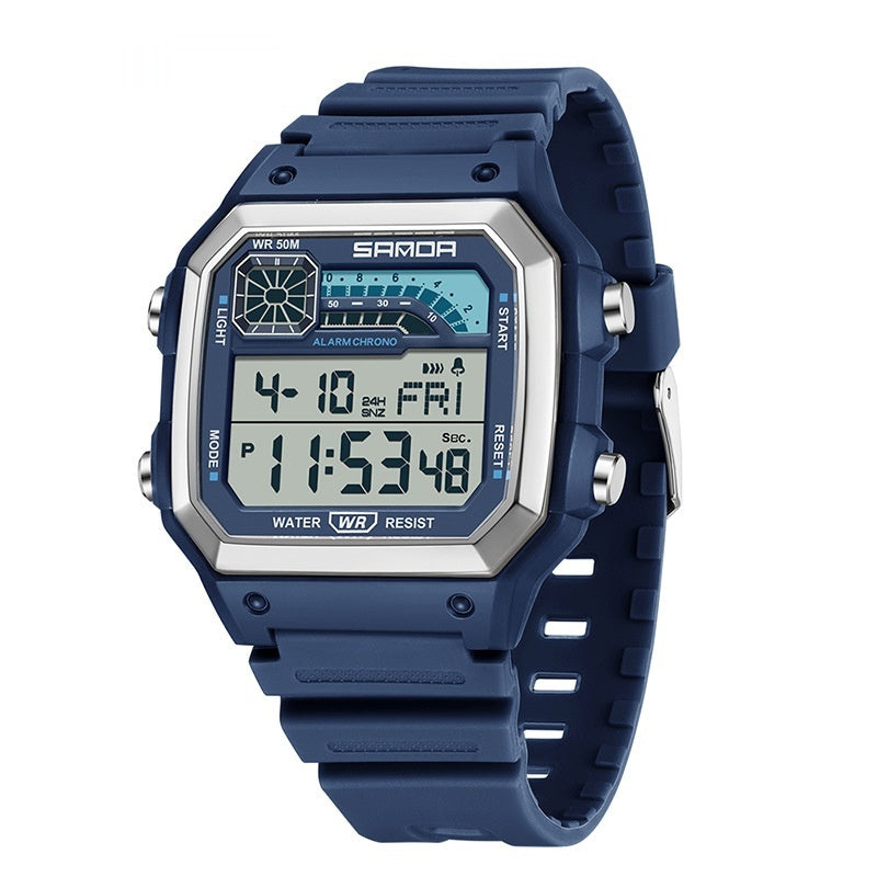 Kenike men's square sports watch style option
