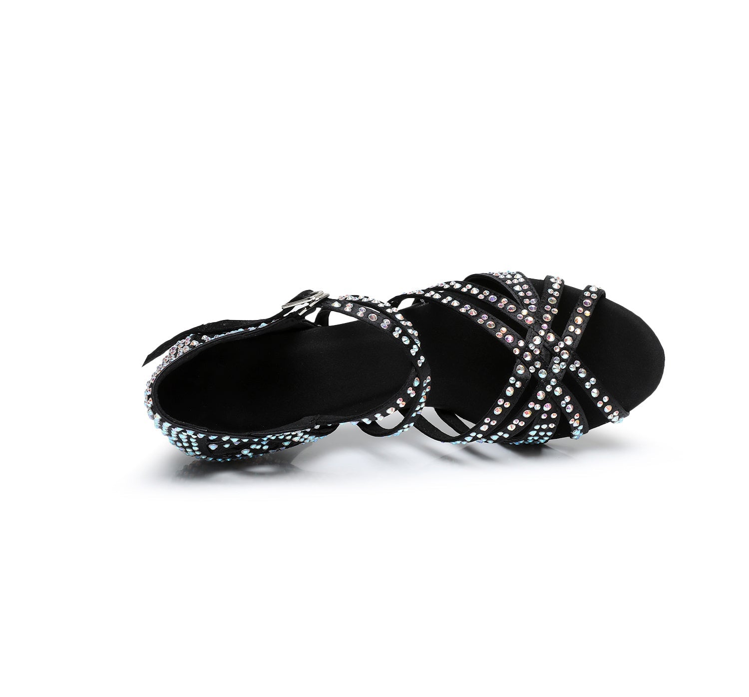Kenike Latin dance shoes rhinestone strap detail