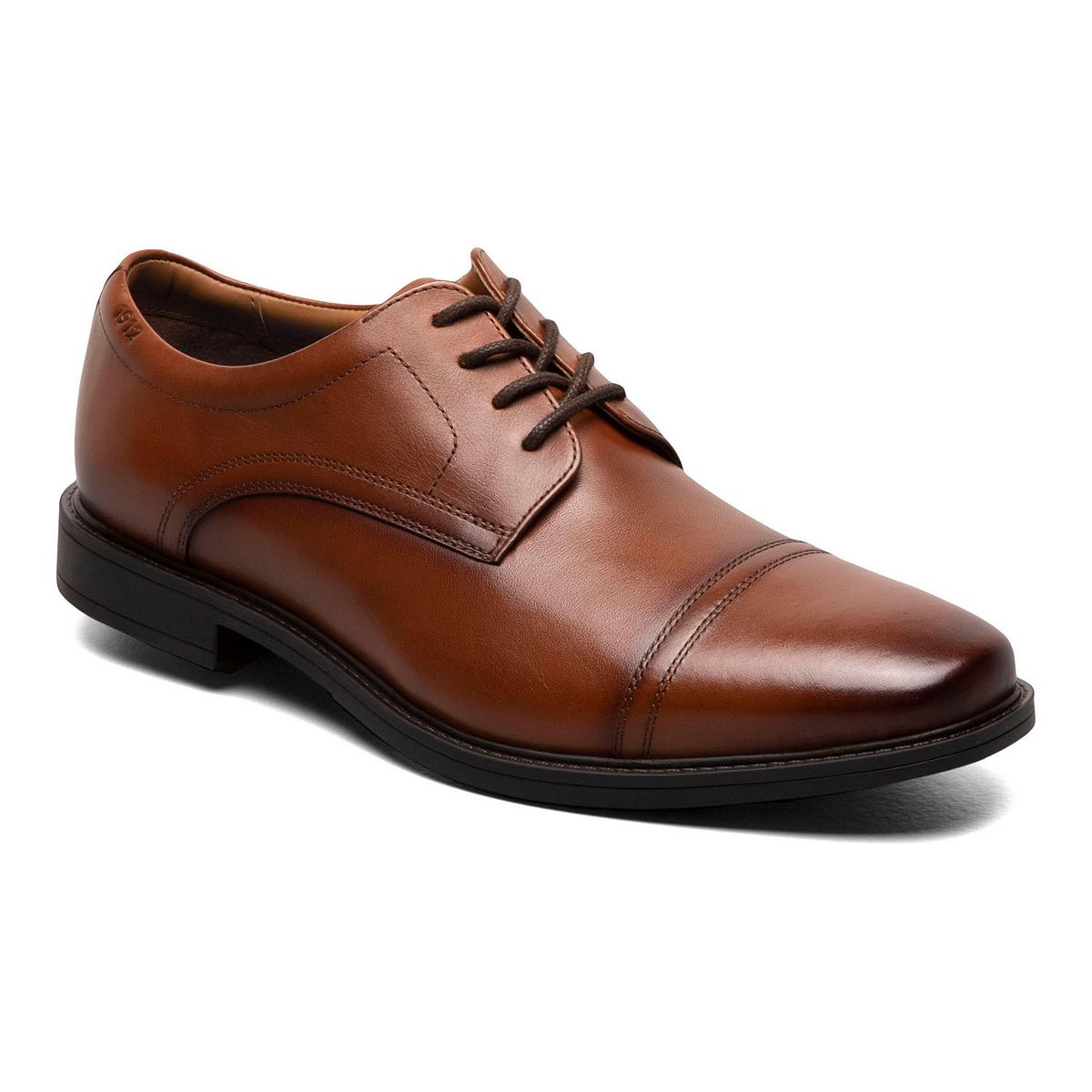 Nunn Bush Baxter cognac leather Oxford dress shoes variant