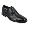 Vance Co Atticus black double monk strap dress shoes variant