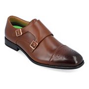 Vance Co Atticus tan double monk strap dress shoes variant