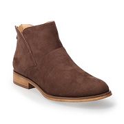 Sonoma Frannee women's brown ankle boots zipper closure variant