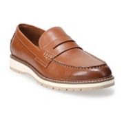 Sonoma Smittson cognac men's moc toe loafers variant