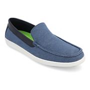 Vance Co Corey blue canvas men's loafers variant