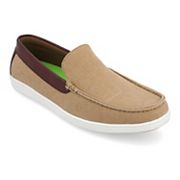 Vance Co Corey tan canvas men's loafers variant