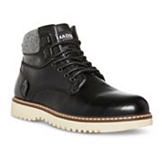 Madden Daqost men's black boots knit padded cuff variant