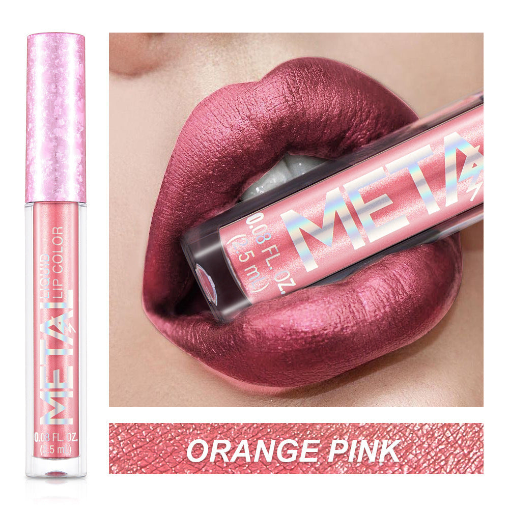 Metallic lip gloss shimmer finish product image