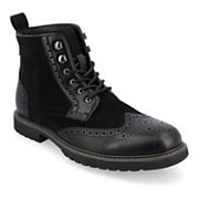 Vance Co Virgil black lace-up ankle boots Tru Comfort Foam variant