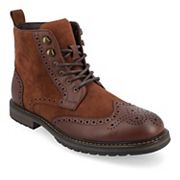 Vance Co Virgil brown lace-up ankle boots Tru Comfort Foam variant