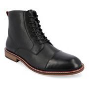 Thomas & Vine Jagger men's black cap toe ankle boots variant