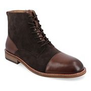Thomas & Vine Jagger men's brown cap toe ankle boots variant