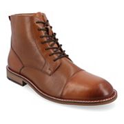 Thomas & Vine Jagger men's cognac cap toe ankle boots variant