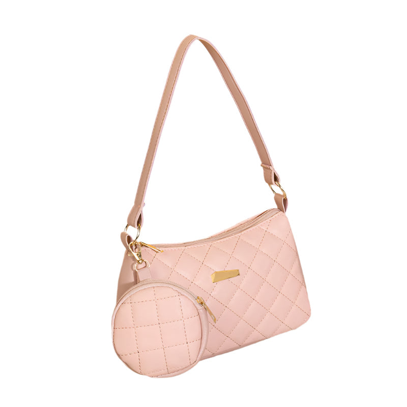 Kenike women's shoulder bag side profile and strap detail