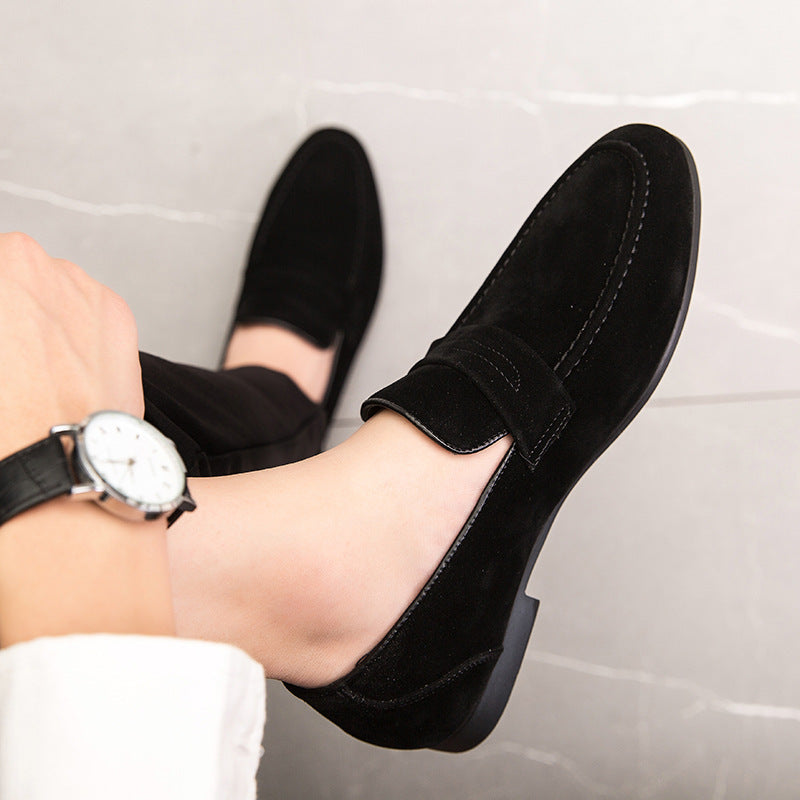 Kenike British casual slip-on shoes angled view