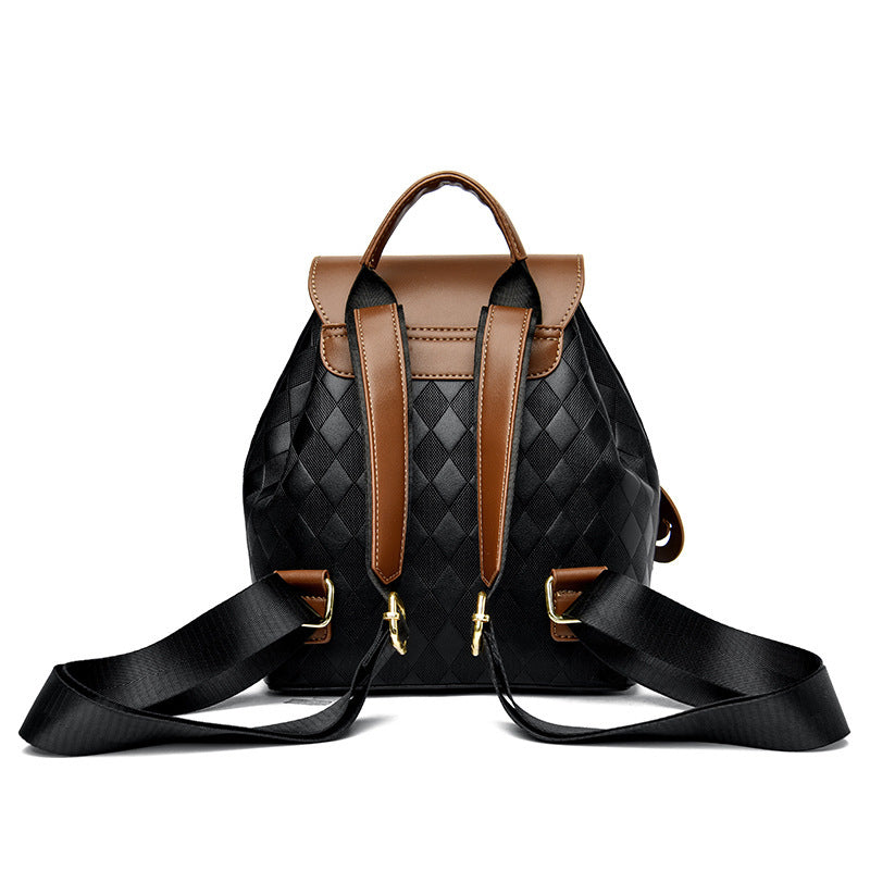 Kenike women's backpack hardware and handle close-up
