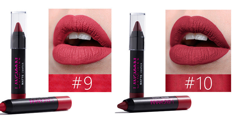 Kenike 12 piece matte lipstick set final shade view