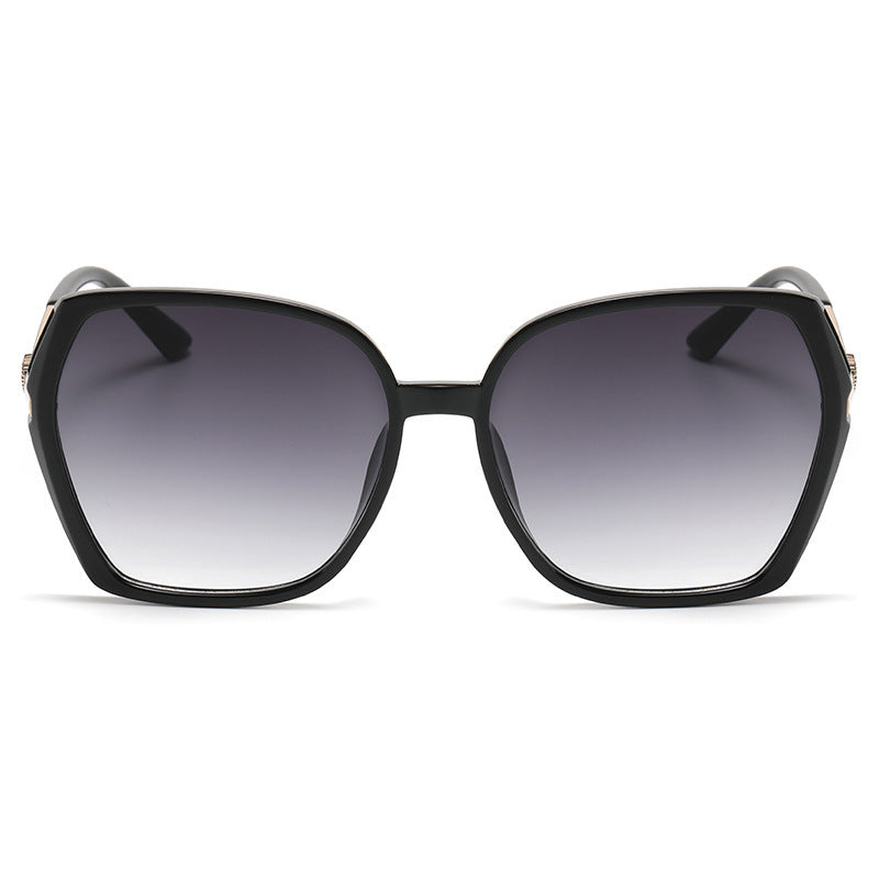 Kenike women's large frame sunglasses lens and frame detail
