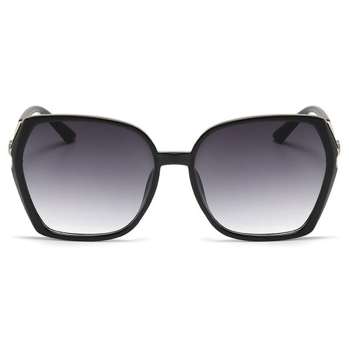 Kenike women's large frame sunglasses lens and frame detail