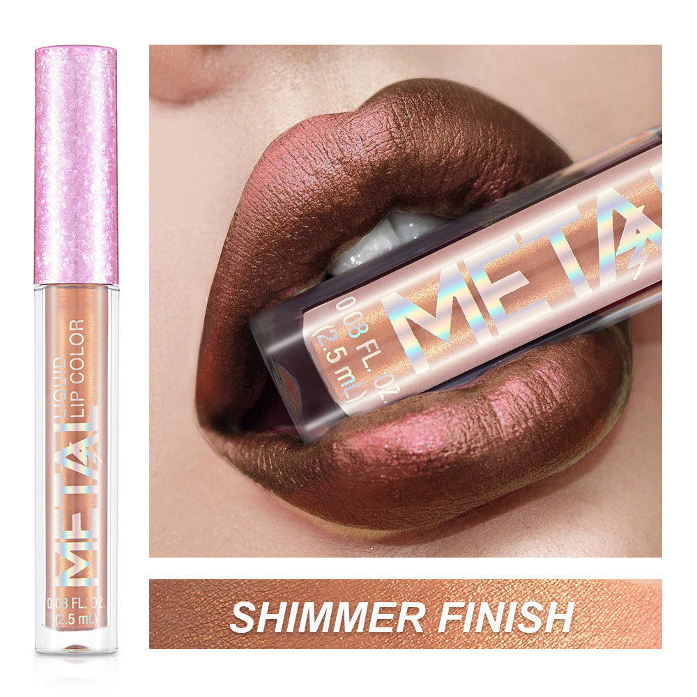 Metallic lip gloss Amethyst shade option