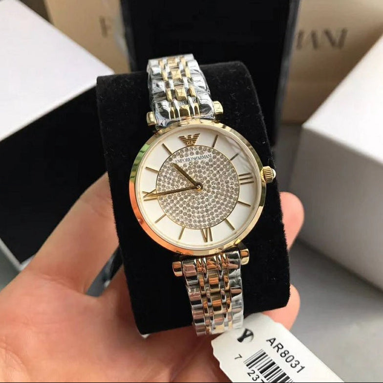 Emporio Armani AR8031 Gianni T-Bar watch detail image