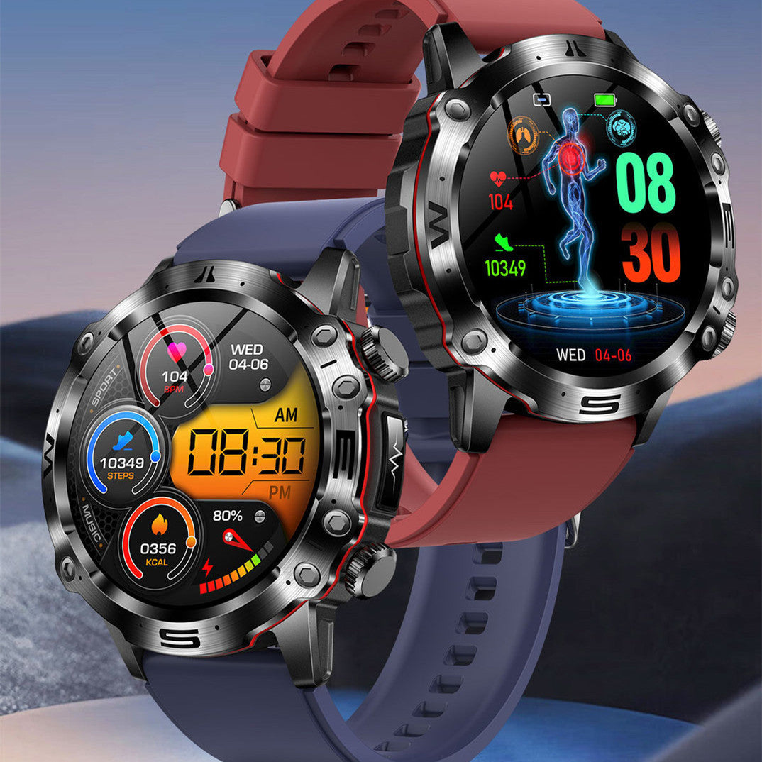Kenike outdoor ECG smart watch side profile