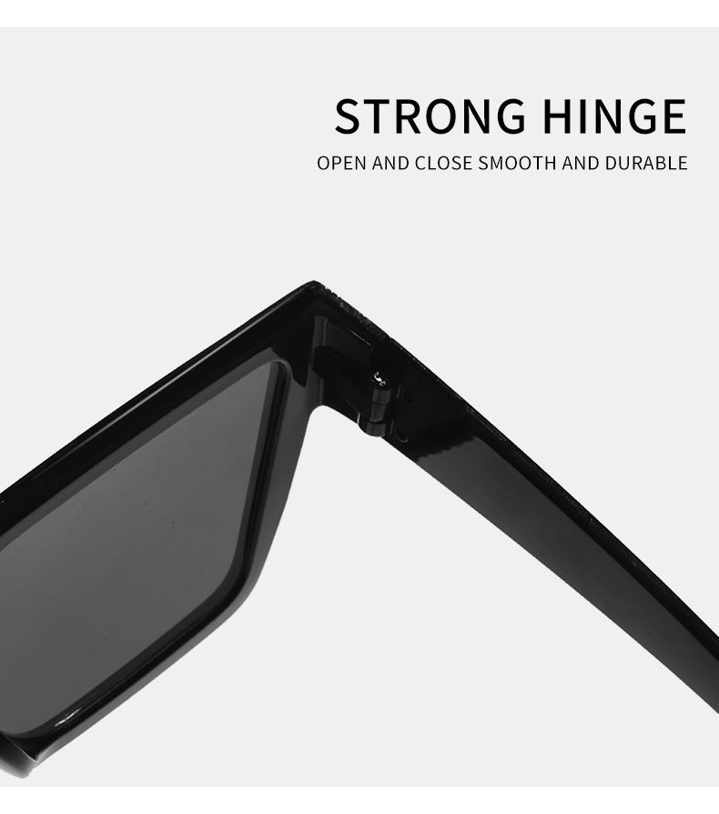 Kenike large rim sports sunglasses frame detail