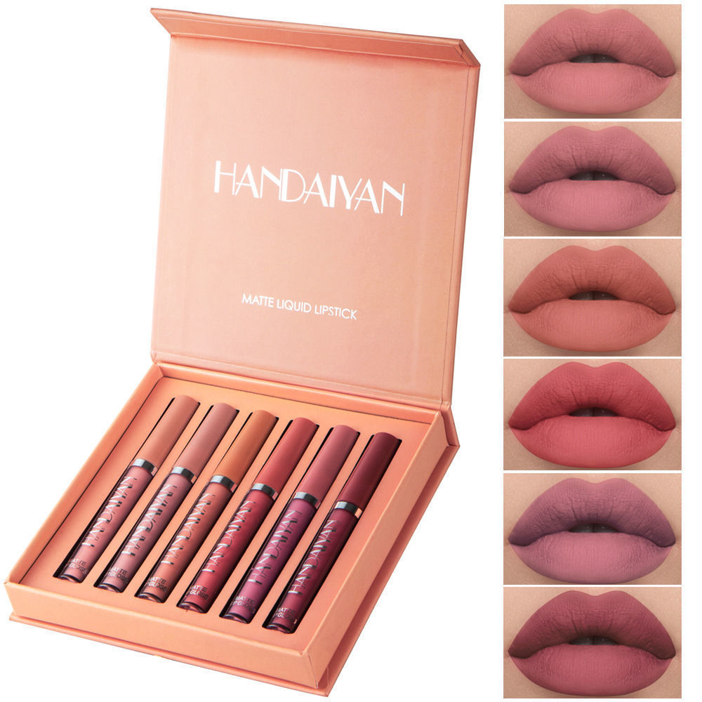 Big Red matte lip gloss set final product view