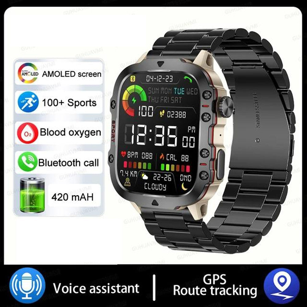 Kenike QX11 watch strap and case detail