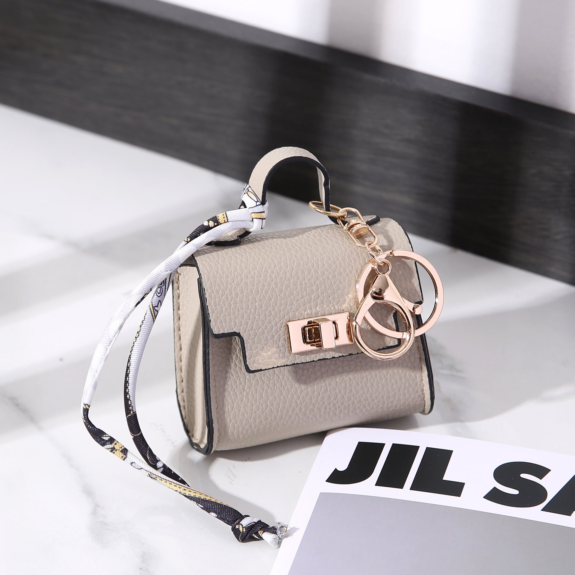 Kenike Kelly beige gray mini pendant light luxury bag variant