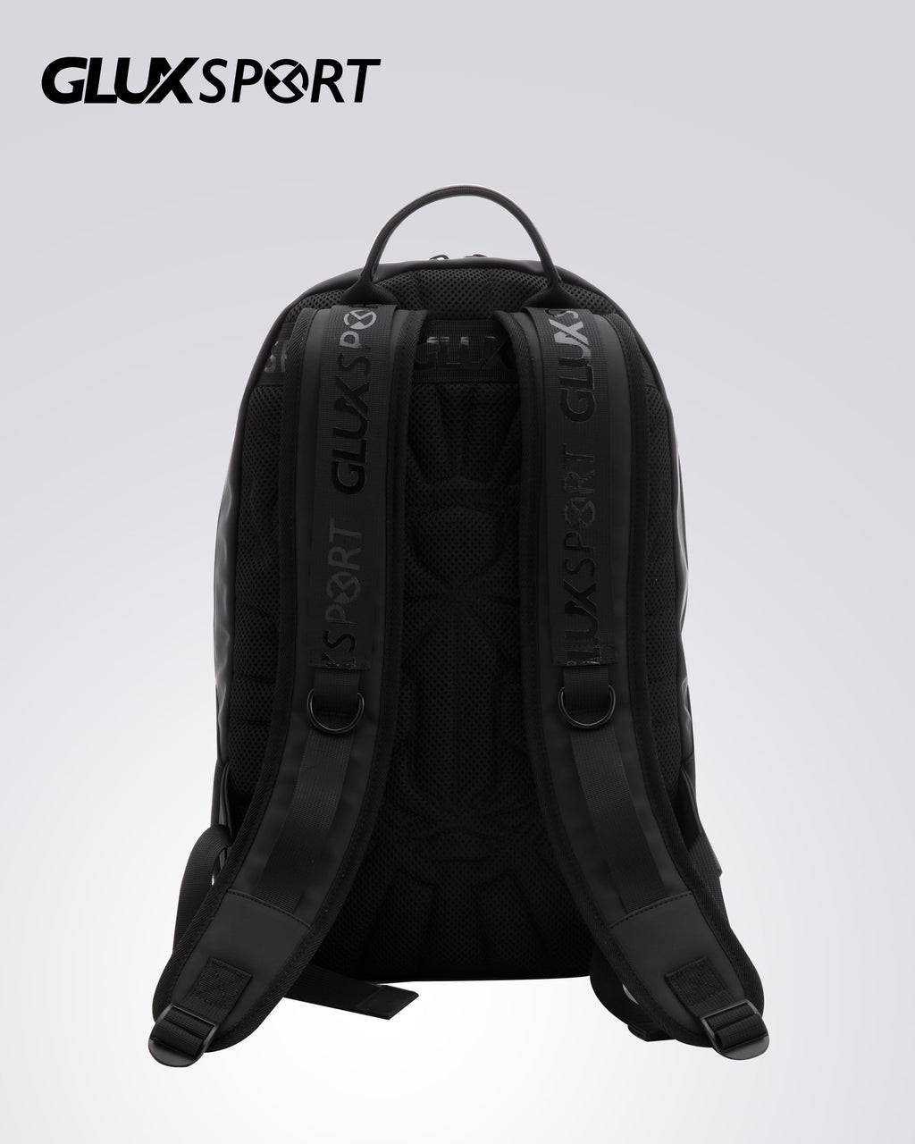 Glux portable computer backpack handle detail