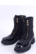 Inello black lace-up shoes model 171597 front view