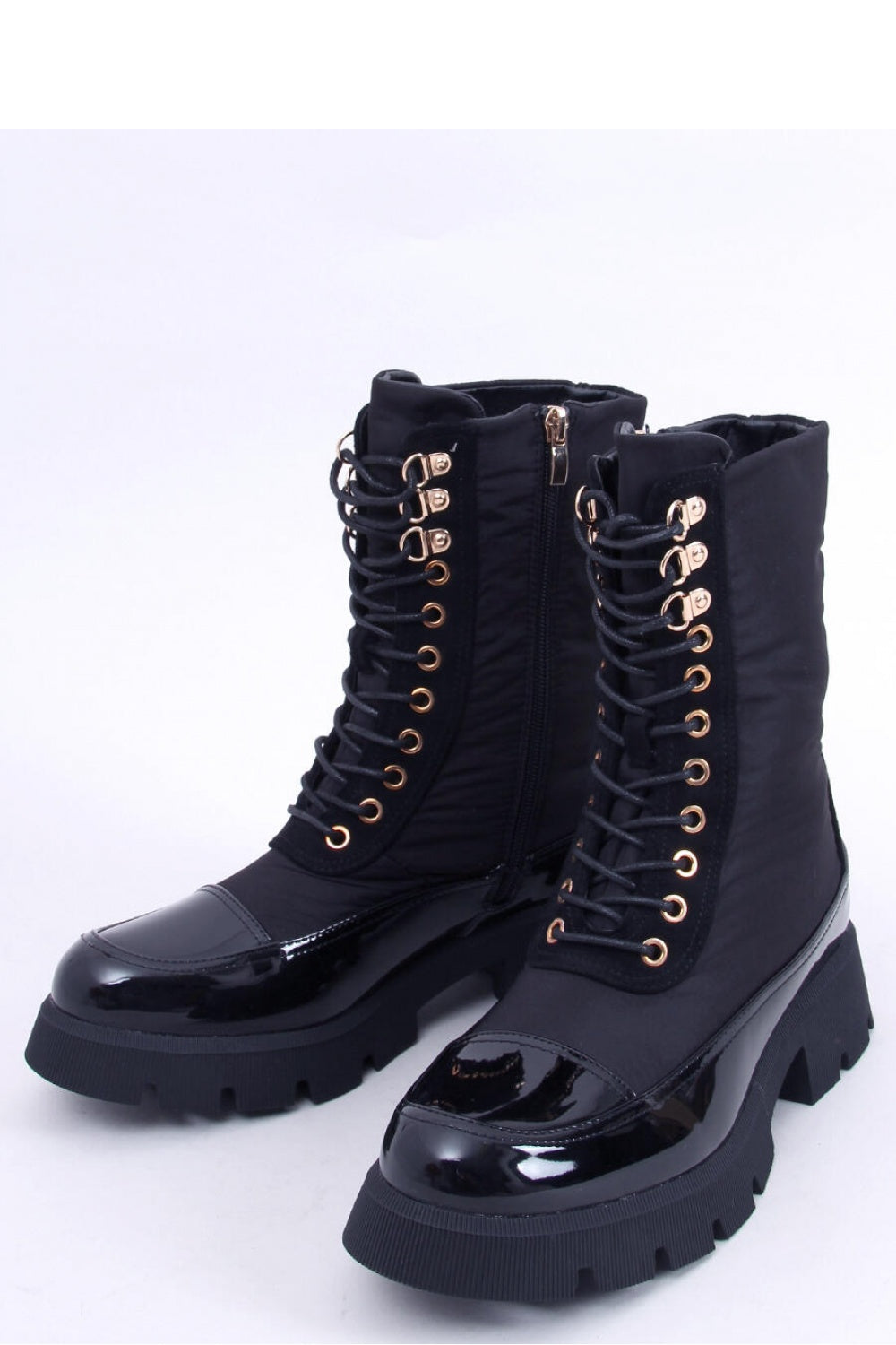 Inello black lace-up shoes model 171597 front view