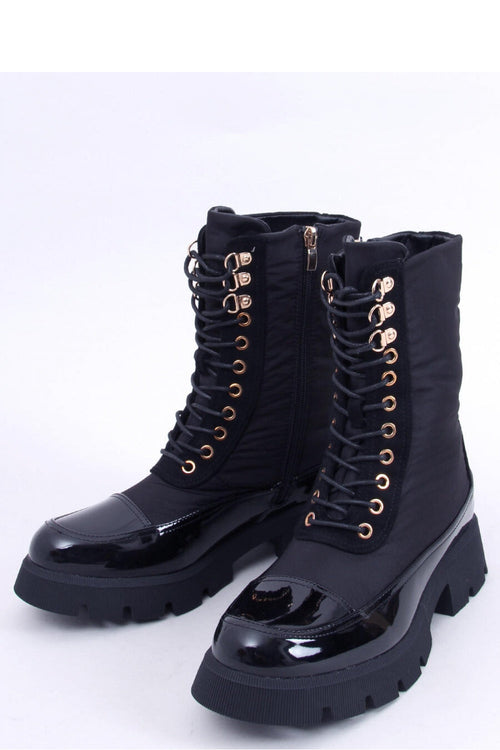 Inello black lace-up shoes model 171597 front view