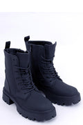 Inello black lace-up heeled shoes model 171643 front view