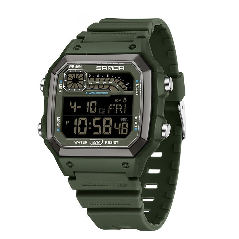 Kenike square luminous watch strap detail
