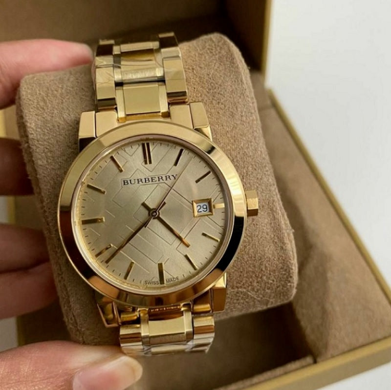 Burberry BU9134 gold watch detail image