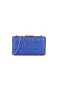Aftershock London royal blue glitter evening clutch bag product image
