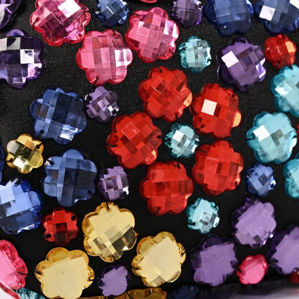Aftershock London black crystal evening clutch bag product detail