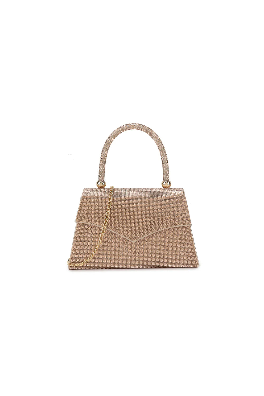 Aftershock London rose gold diamante top handle bag product image