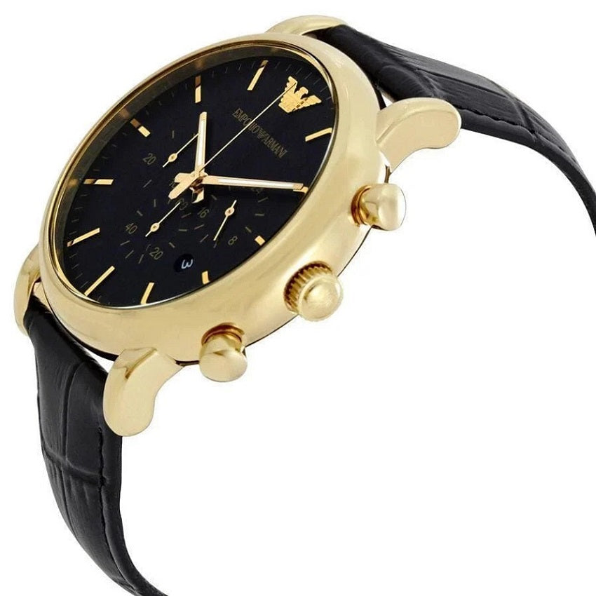 Emporio Armani AR1917 watch polished finish detail