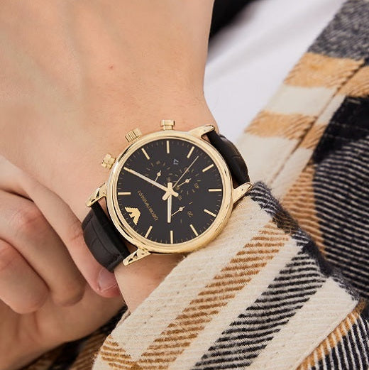 Emporio Armani AR1917 Luigi watch on wrist for size and style reference