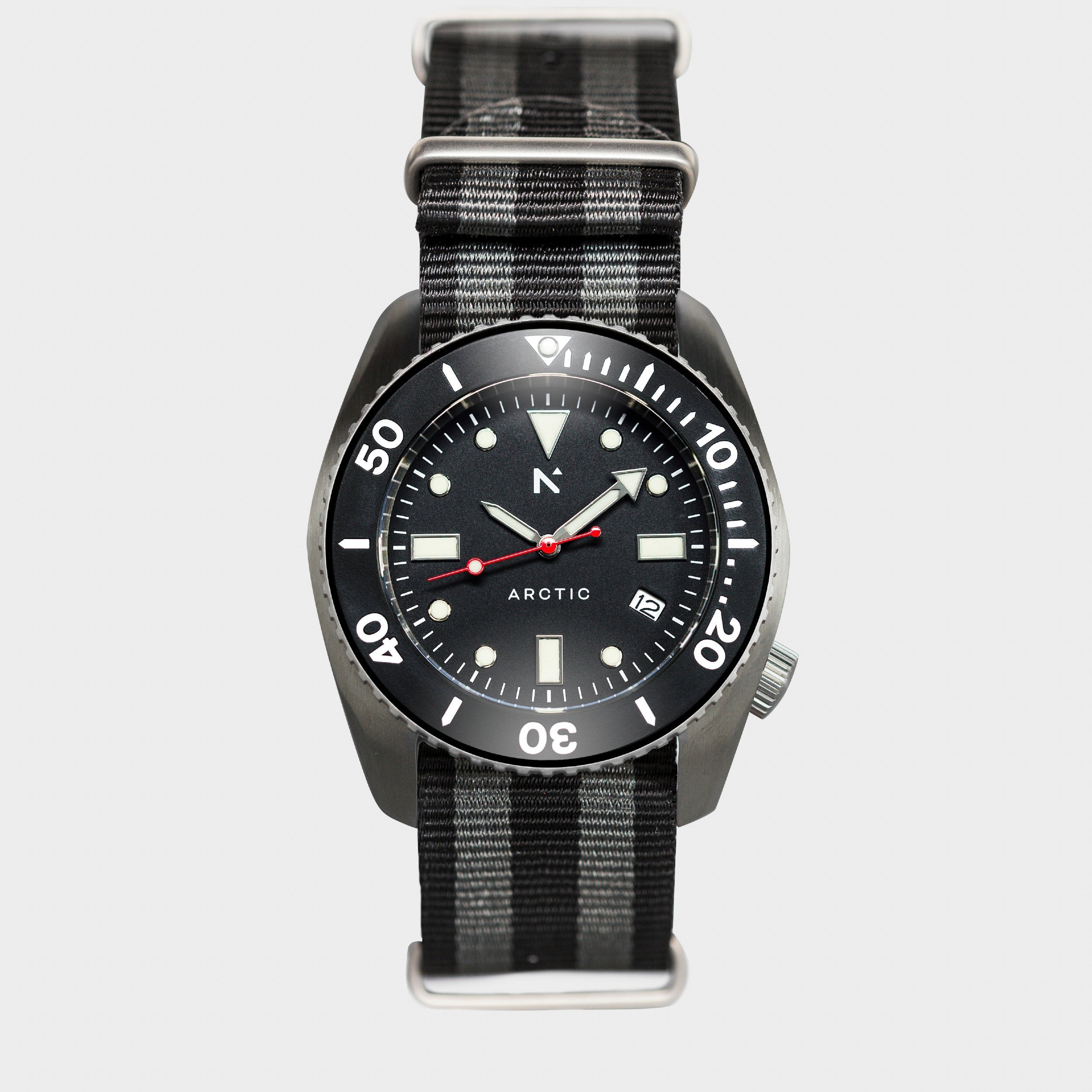 Rotate North Arctic 43mm 500m automatic dive watch with Classic NATO strap