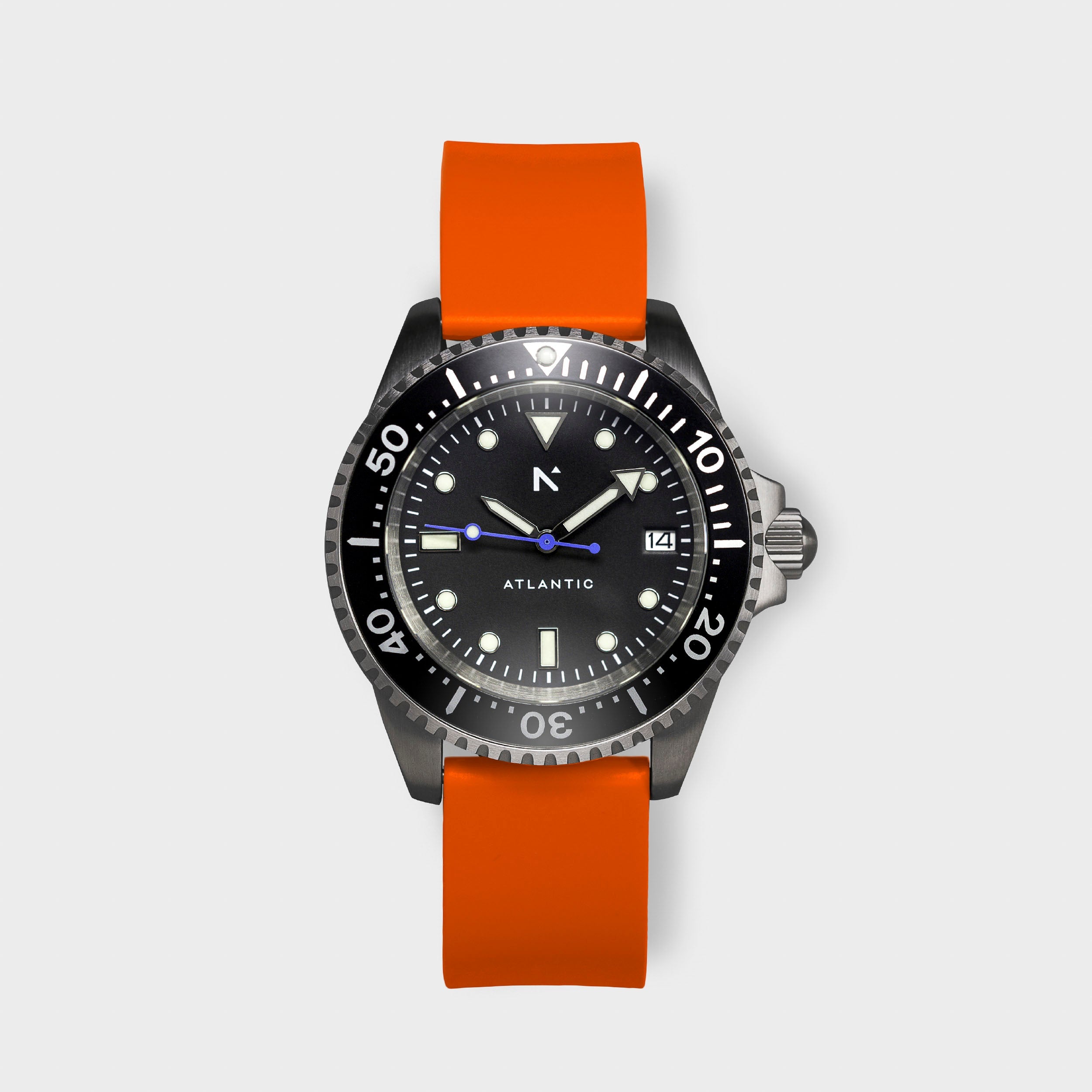 Rotate North Atlantic 40mm automatic dive watch with Flare Orange strap