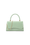 Aftershock London mint top handle small handbag with chain front view