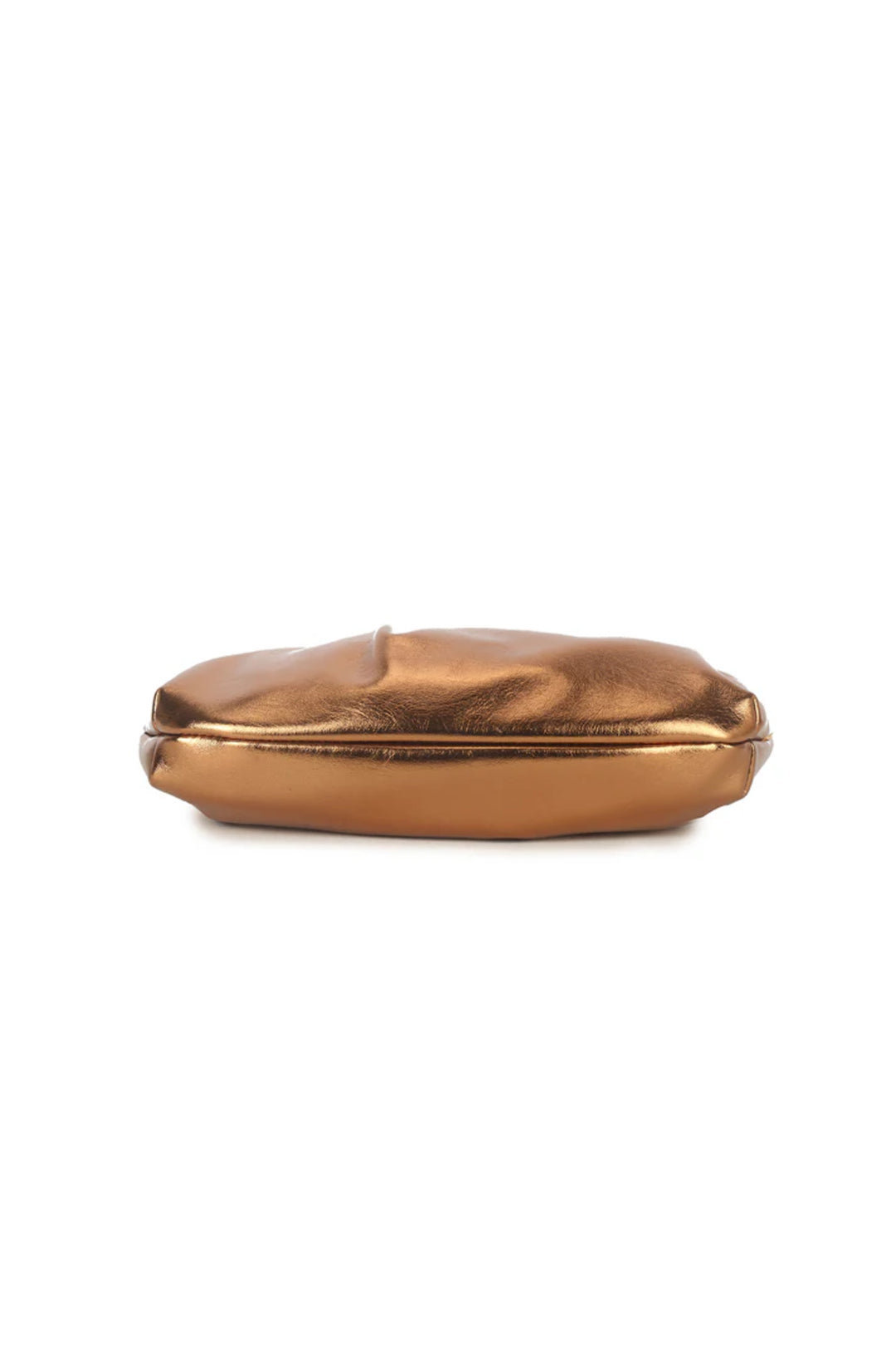 Aftershock London bronze ruched clutch bag product detail image