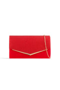 Aftershock London red glitter envelope clutch bag product image
