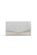 Aftershock London silver glitter envelope clutch bag product image